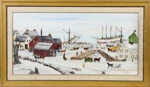 Ship Launching, Williams Cove