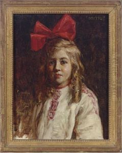 Portrait Of Odette (study) by Gustave Henry Mosler