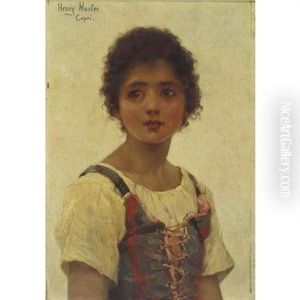 Young Girl From Capri by Gustave Henry Mosler