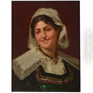Portrait Of A Woman by Henry Mosler