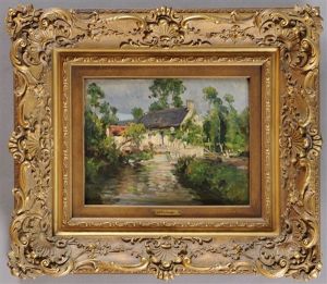 Landscape With House by Henry Mosler