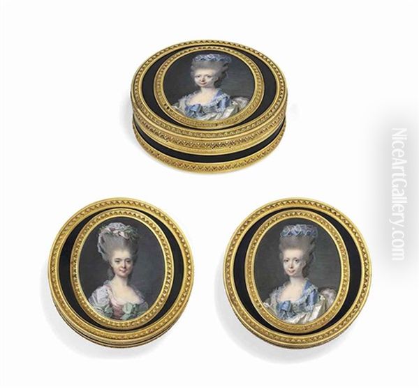 The Comtesse De Blarenghien (1739-1800) And Her Daughter Charlotte... (pair) - view 1