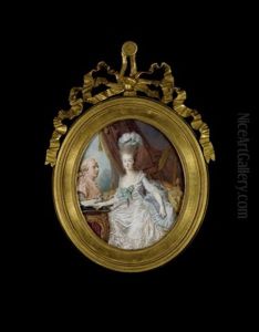 Portrait De La Reine Marie-antoinette by Jean Laurent Mosnier