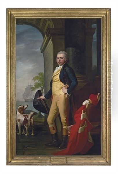 Portrait Of George Hay, 7th Marquess Of Tweeddale In A Blue Coat - view 1