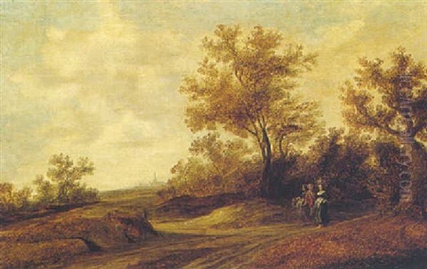 A Dune Landscape With Figures By A Track - view 1