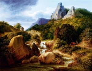 Landscape By The River by Joseph Mossmer