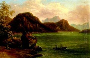Motiv Aus Dem Salzkammergut by Joseph Mossmer