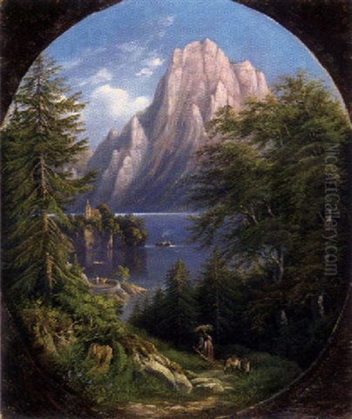 Blick Auf Den Traunsee Mit Der Johanneskapelle - view 1