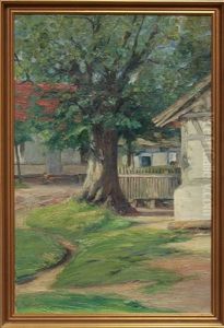 Impressionistische Ansicht Eines Gehofts Impressionistische Ansicht Eines Gehofts