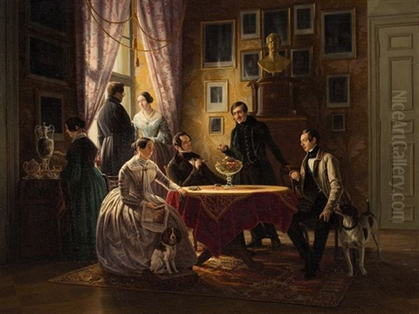 Group Portrait Of The Kuhn Family - view 1