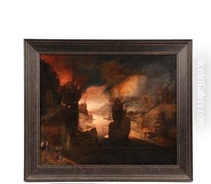 The Destruction Of Sodom And Gomorrah by Gillis Mostaert the Elder