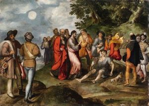 The Raising Of Lazarus by Gillis Mostaert the Elder