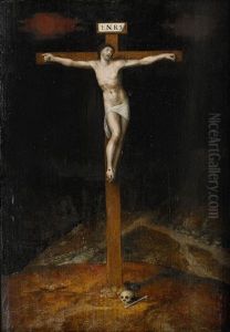 Kristus Pa Korset by Gillis Mostaert the Elder