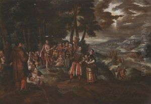 Saint Jean Baptiste Prechant by Gillis Mostaert the Elder