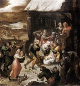 Anbetung Der Hirten by Gillis Mostaert the Elder