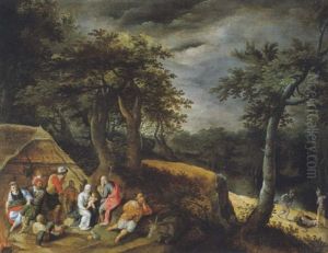 Rust Op De Vlucht Naar Egypte by Gillis Mostaert the Elder