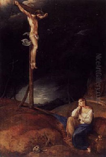 The Crucifixion With Mary Magdalen In Penitence - view 1