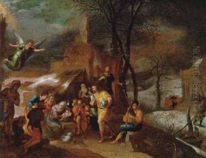 Anbetung Der Hirten by Gillis Mostaert the Elder