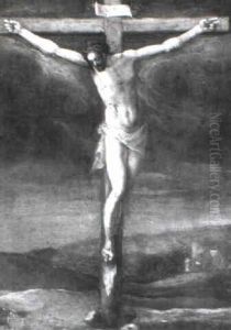 The Crucifixion by Gillis Mostaert the Elder