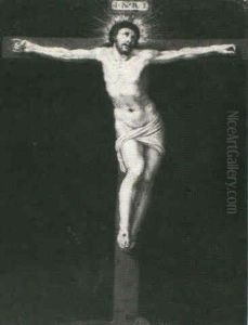 The Crucifixion by Gillis Mostaert the Elder