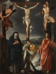 The Crucifixion by Jan Mostaert