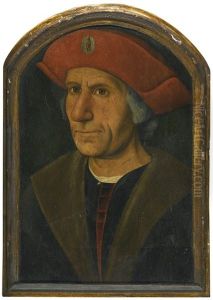 Portrait Of A Gentleman, Bust-length, Wearing A Fur-trimmed Coat And A Red Hat Portrait Of A Gentleman, Bust-length, Wearing A Fur-trimmed Coat And A Red Hat