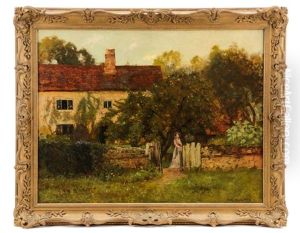 Untitled (behind The Garden Wall) by Thomas Edwin Mostyn