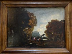 Femmes Dans Un Paysage by Thomas Edwin Mostyn