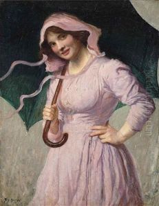 The Pink Dress by Thomas Edwin Mostyn