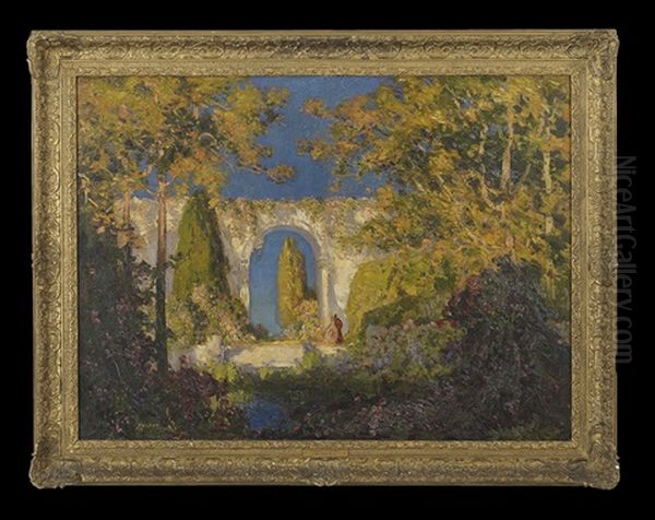 Palace Gardens With Figures - view 1