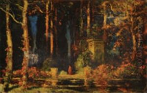 A Garden Of Romance by Thomas Edwin Mostyn