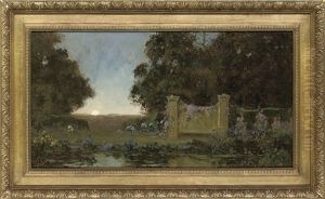 The Moonlit Pool by Thomas Edwin Mostyn