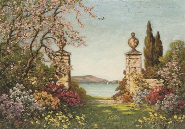A Garden In Full Bloom, Amalfi, Italy - view 1