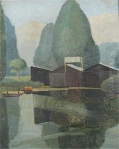 A River Landscape A River Landscape