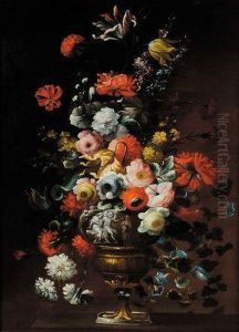 Natura Morta Con Fiori Natura Morta Con Fiori by Felice Fortunato Biggi Dei Fiori
