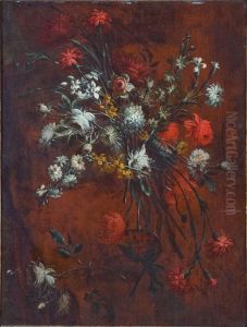 Studio Per Un Mazzo Di Fiori by Felice Fortunato Biggi Dei Fiori