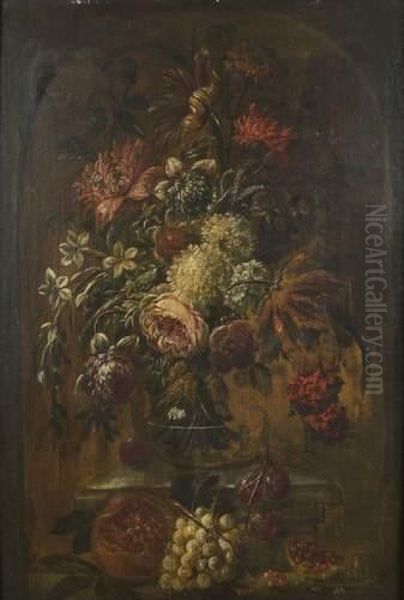 Bouquet De Fleurs Sur Un Entablement - view 1
