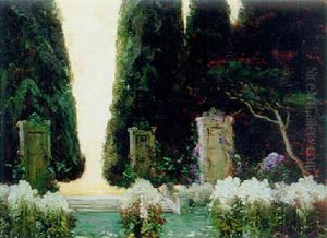 Garden Of The Lilacs by Thomas Edwin Mostyn