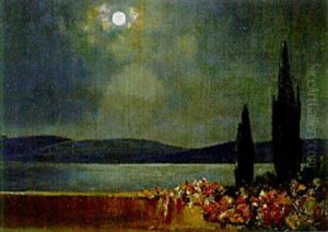 Moonlight On The Terrace by Thomas Edwin Mostyn