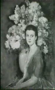 Bildnis Einer Dame, Auf Der Ruckseite Mit Betty With Flowers Bildnis Einer Dame, Auf Der Ruckseite Mit Betty With Flowers
