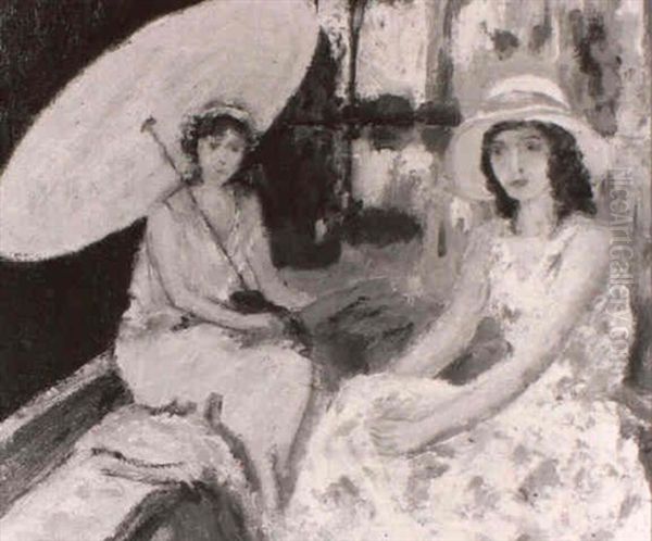 Two Women In Summer Dresses - view 1