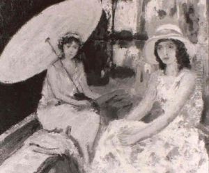 Two Women In Summer Dresses