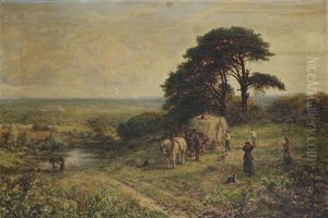 Landscape With Figures Near A Haycart