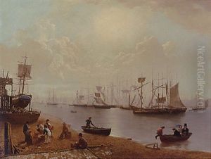 View Of Bristol Harbour by George William Mote