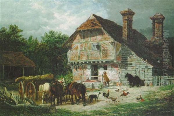 A Busy Farmyard - view 1