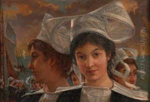Jeune Bretonnes by Henri-Paul Mottez