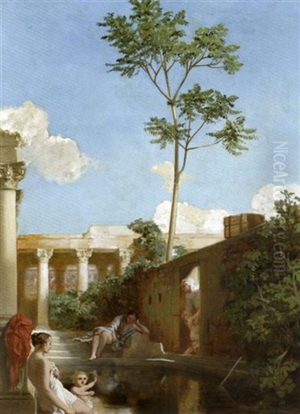 Baigneurs Dans Les Ruines - view 1