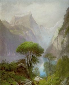 Gebirgssee by Henri Luc Mottu