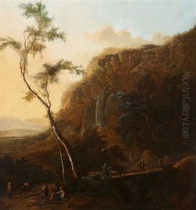 Mountainous Landscape With Ramblers Mountainous Landscape With Ramblers