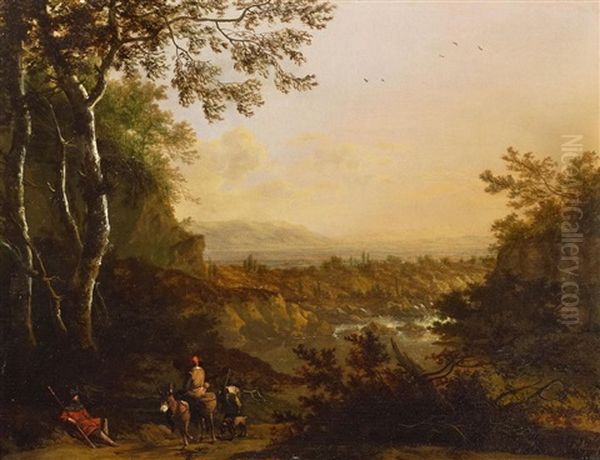 Weite Flusslandschaft Im Abdendlicht - view 1